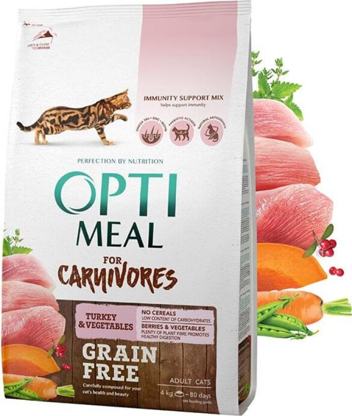 Cat All Age Grain Free Turkey & Veggies Tørrfôr til katt 4 kg