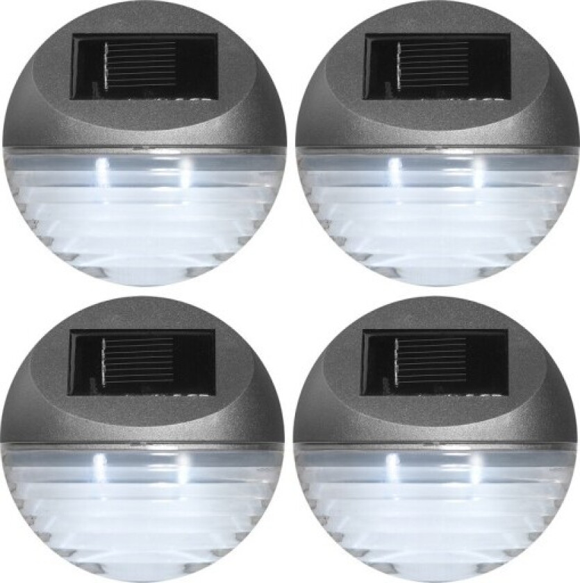 Wall solcelle utelys vegg, 3 stk