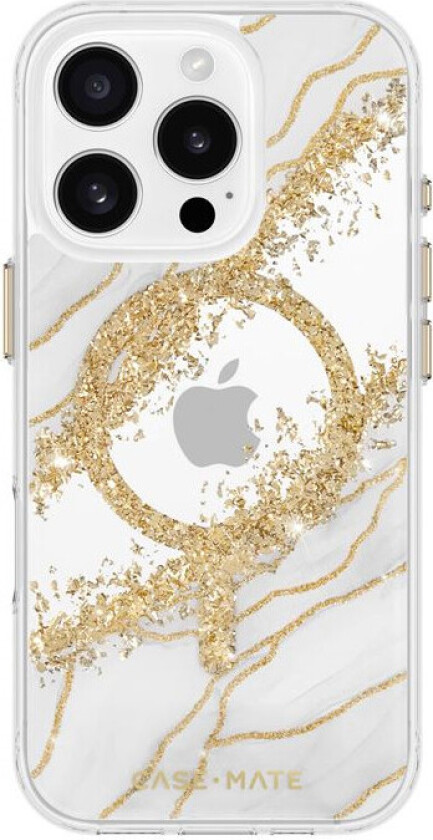 Case-Mate Karat Deksel til iPhone 16 Pro (MagSafe) - Klar/Granitt