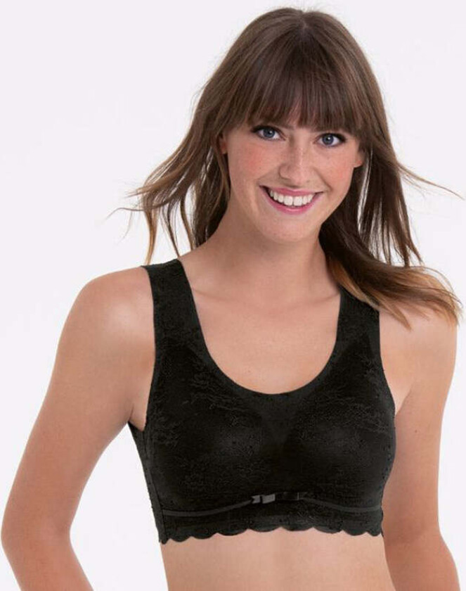 Essential Lace BH topp, svart, Størrelse: XXL, Kvinner