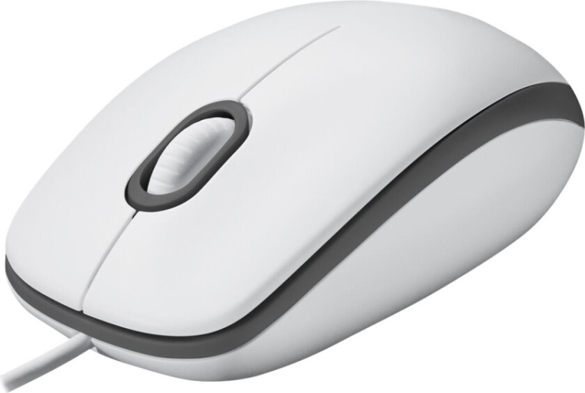 M100 - Mus - Høyre- Og Venstrehåndet - Optisk - 3 Knapper - Kablet - Usb - Hvit