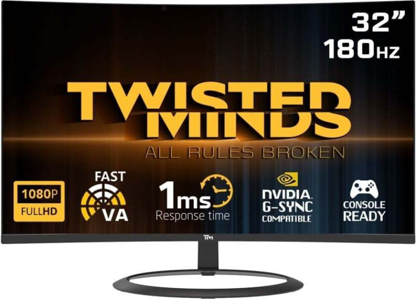 32" HDR (R1500) FHD 180Hz VA 1ms HDMI2.0 Gaming Monitor TM32CFHD180VA