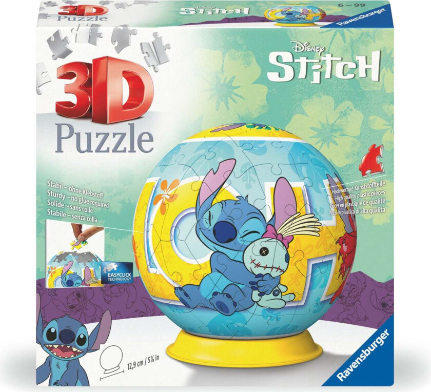 Puslespill 72 WD Stitch 3D Ravensburger