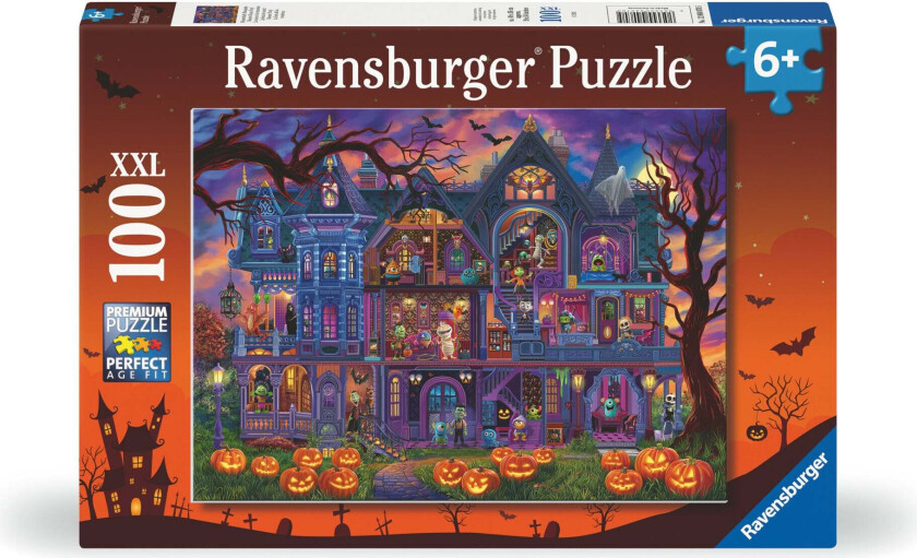 Puslespill 100 Monsterhuset Ravensburger