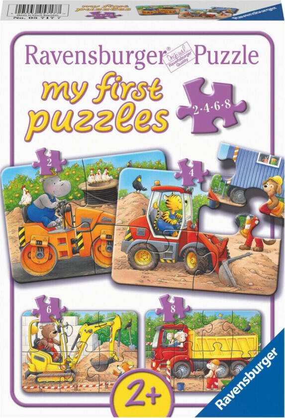 Puslespill 2.4.6.8 Dyr Ravensburger
