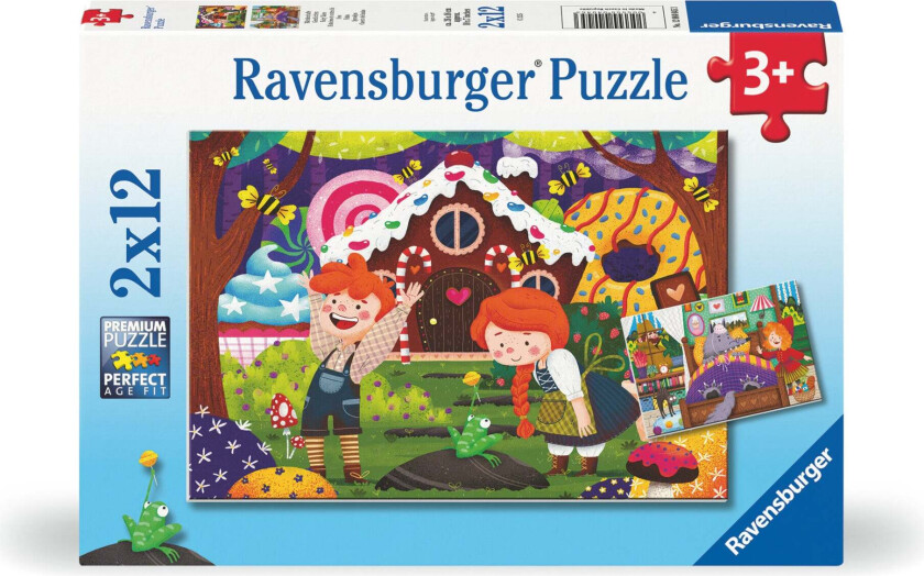 Puslespill 2x12 Eventyr Ravensburger