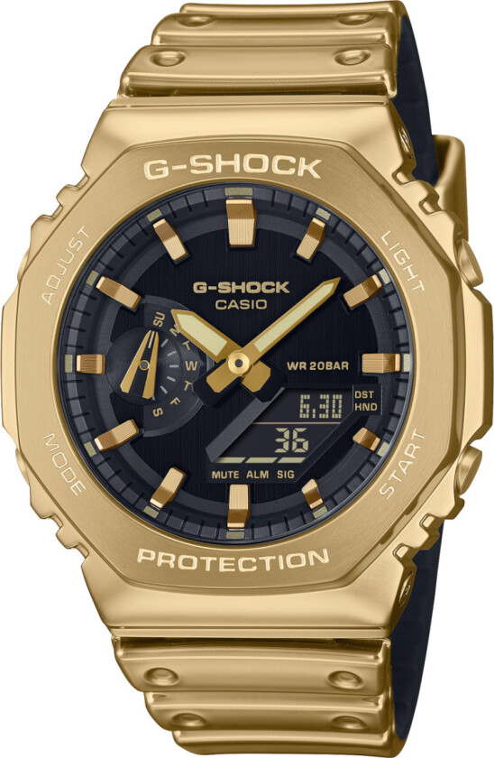 G-Shock GM-2100YMG-9AER - Anadigi - Gull - Herreklokker - Resin - Mineral