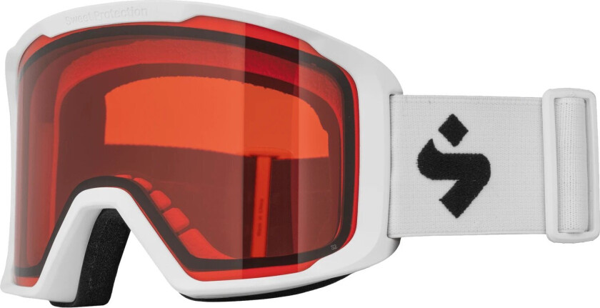 Goggles Durden 23/24, skibriller, snowboardbriller, unisex Orange/Satin White/W