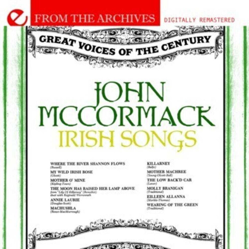 John McCormack Irish Songs: From The Archives CD