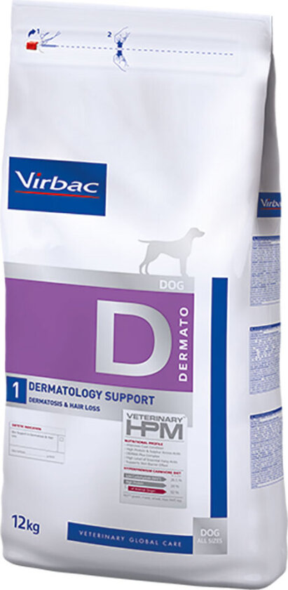 Bilde av Veterinary HPM Dog Dermatology Support D1 - 12 kg