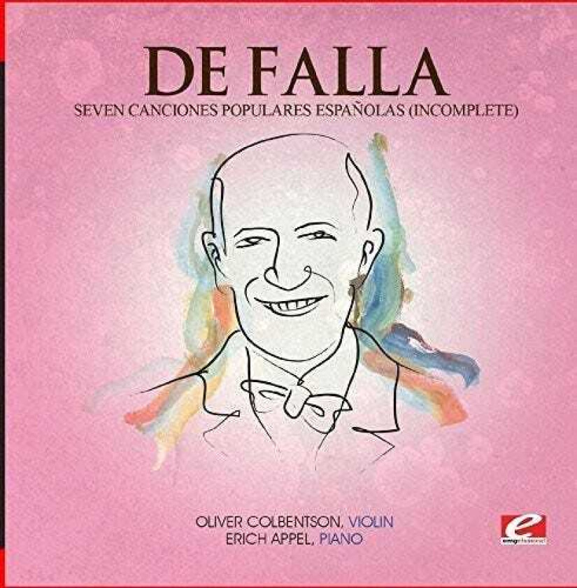 De Falla Seven Canciones Populares Espanolas (incomplete) CD