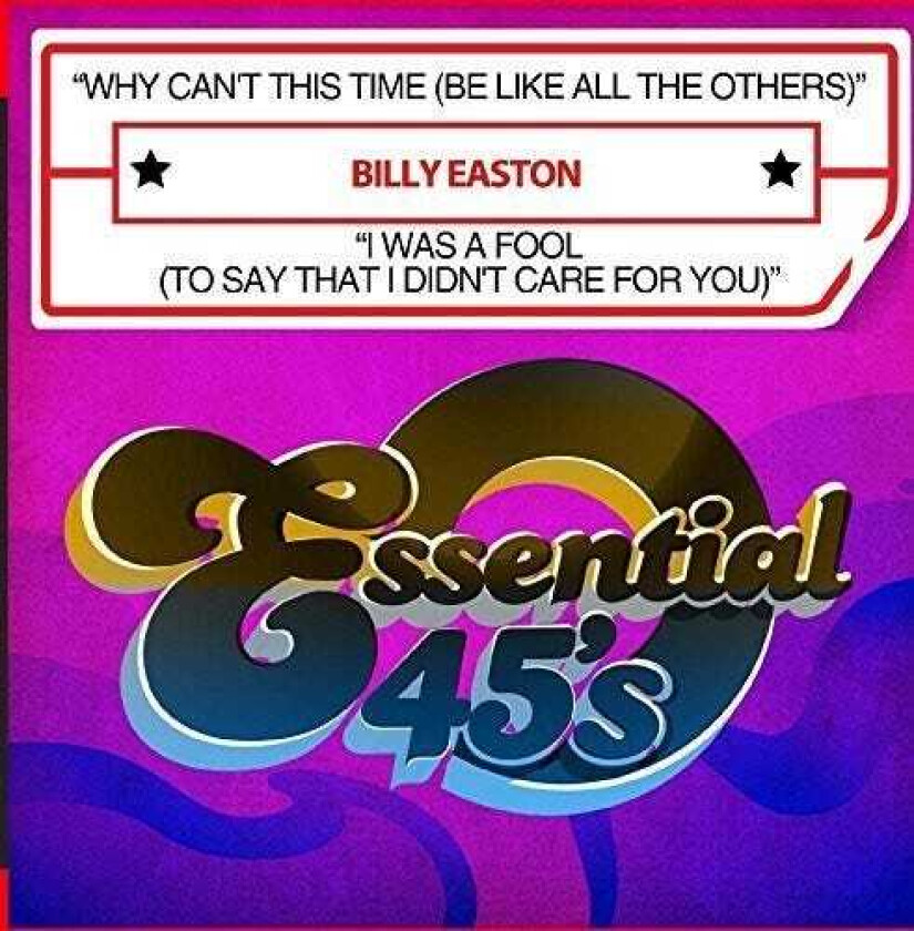 Billy Easton Why Can't This Time (be Like All The Others) CD
