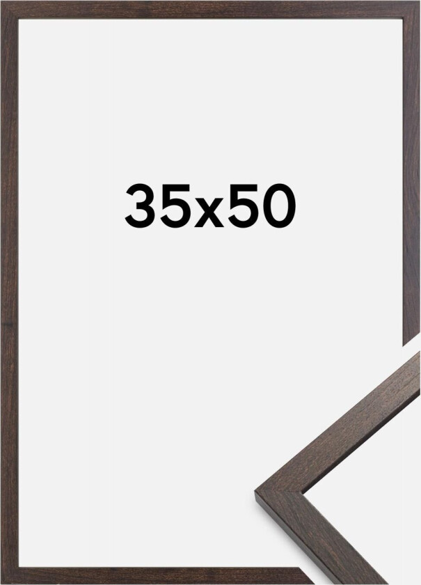 Ramme Trendy Akrylglass Valnøtt 35x50 Cm