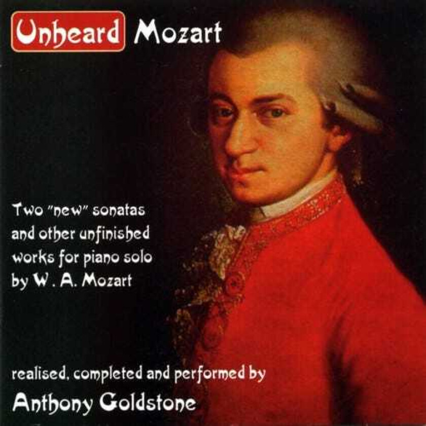 Anthony Goldstone Unheard Mozart CD