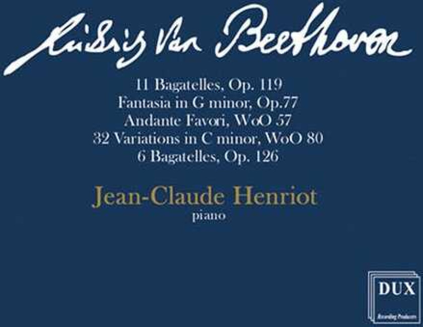Jean Claude Henriot Jeanclaude Henriot Piano Recital CD
