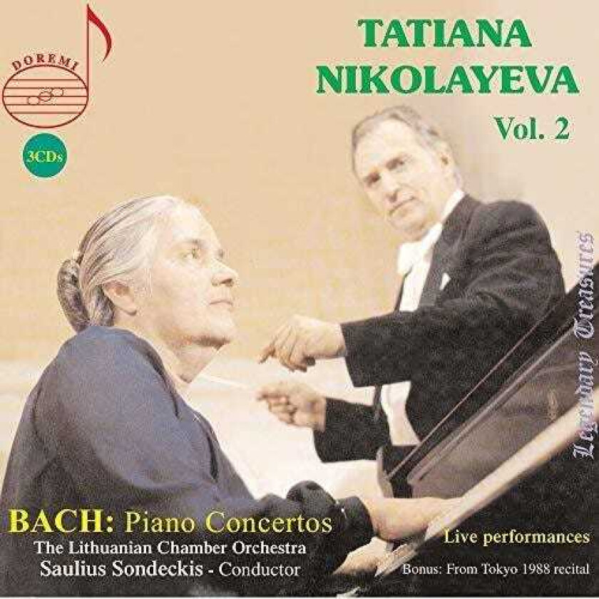 Nikolayeva, Senkov Tatiana Nikolayeva Plays Bach Piano Concertos 2 CD