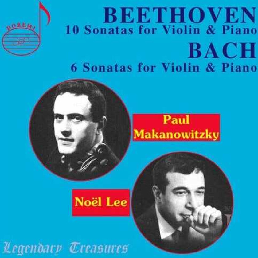 Paul Makanowitzky, No L Lee, Noël Lee Complete Violin Sonatas Of Beethoven & Bach CD