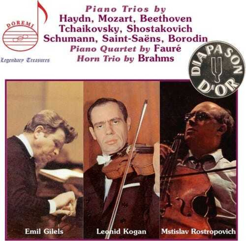 Mstislav Rostropovich, Dimitri Tziganoff, Emil Gilels, Leonid Kogan, Rudolf Barshai, Sergei Shirinsky, Yakov Shapiro, Franz Joseph Haydn Plays Piano Trios CD