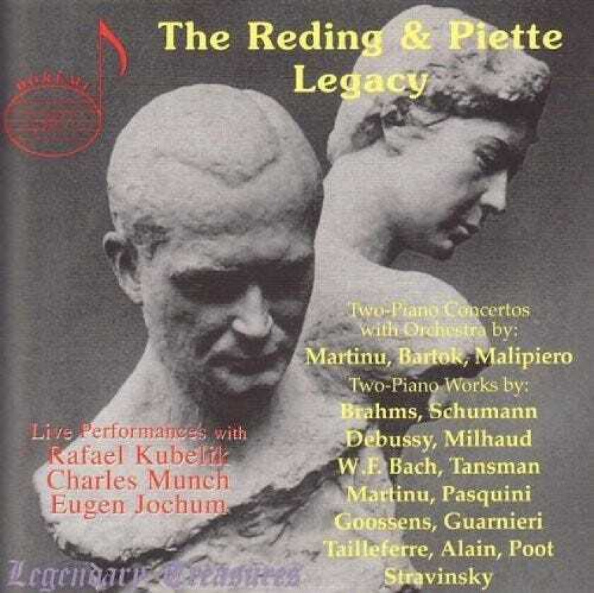 Henry Piette, Janine Reding, Alexandre Tansman, Bernardo Pasquini, Camargo Guarnieri, Darius Milhaud, Eugene Goossens, Gian Francesco Malipiero, Jehan Alain, Marcel Poot Reding & Piette Legacy CD