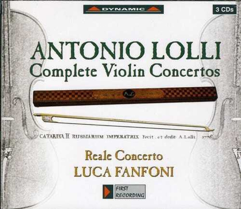 Luca Fanfoni, Antonio Lolli Complete Violin Concertos CD