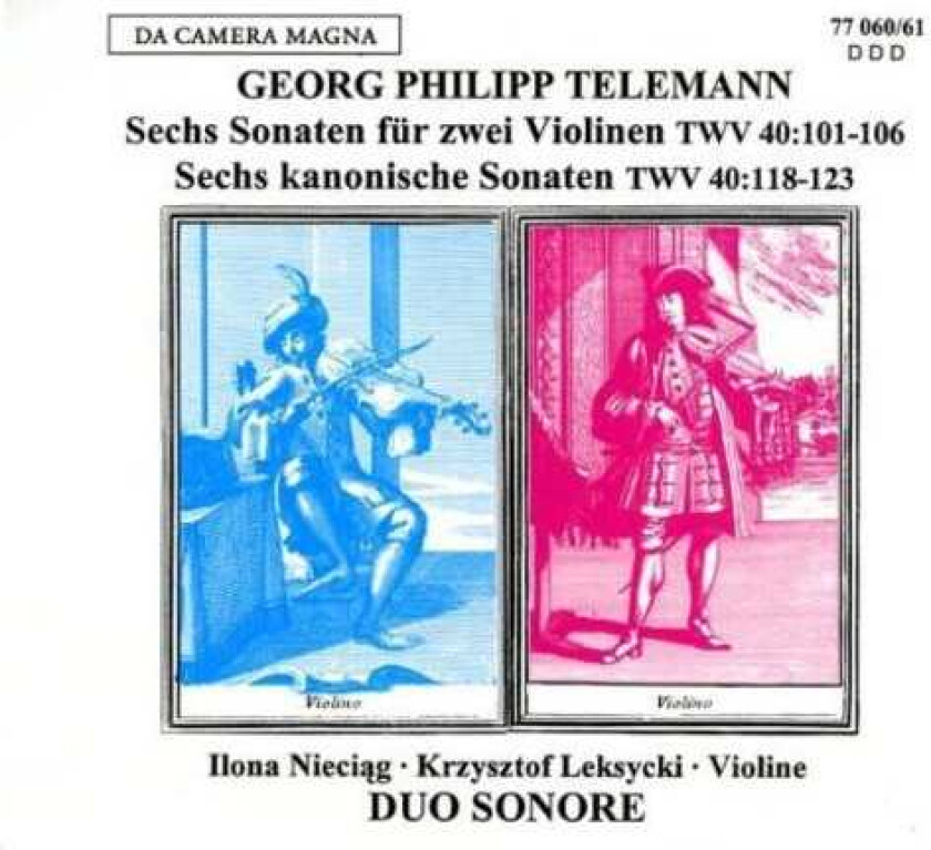 Duo Sonore 6 Sons For 2 Violins 6 Kano CD