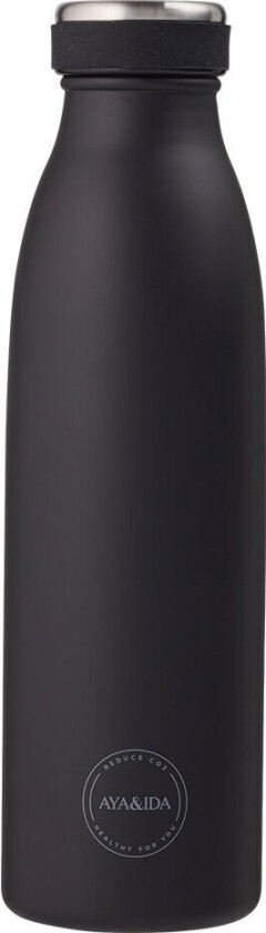 Drikkeflaske 500 ml Matt Svart - 500 ml