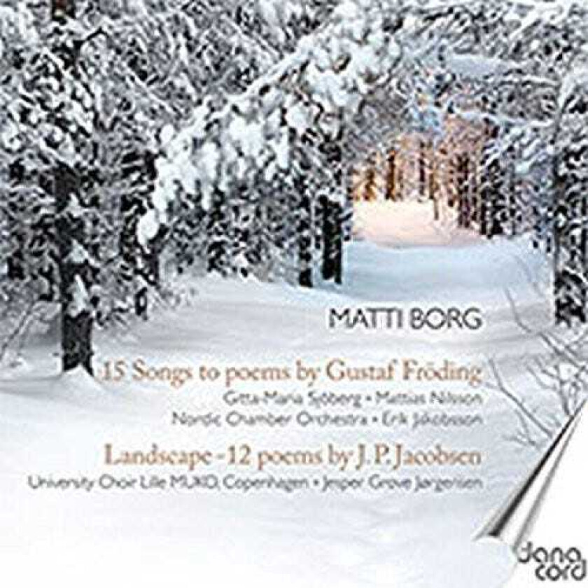 Diverse Artister 15 Songs To Poems By Gustaf Froding CD
