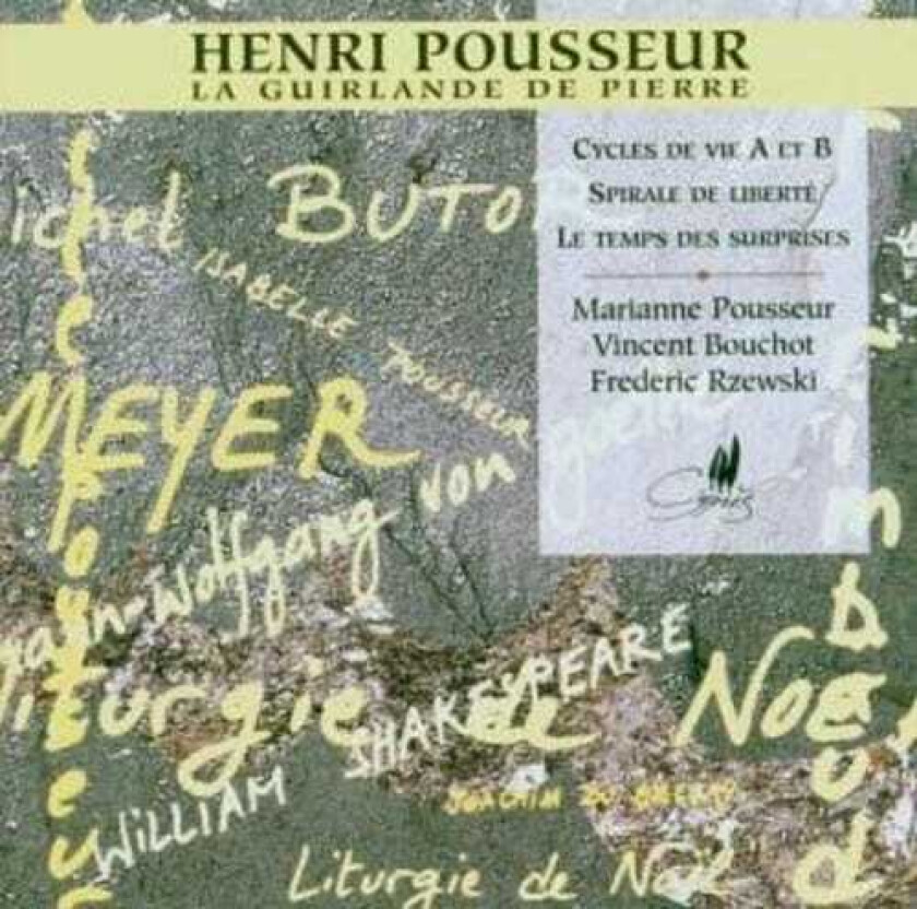 Marianne Pousseur Guirlande De Pierre / Cycle De Vie A Et B CD