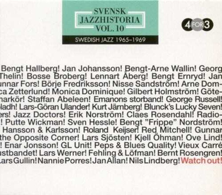 Diverse Artister Swedish Jazz History 11 CD