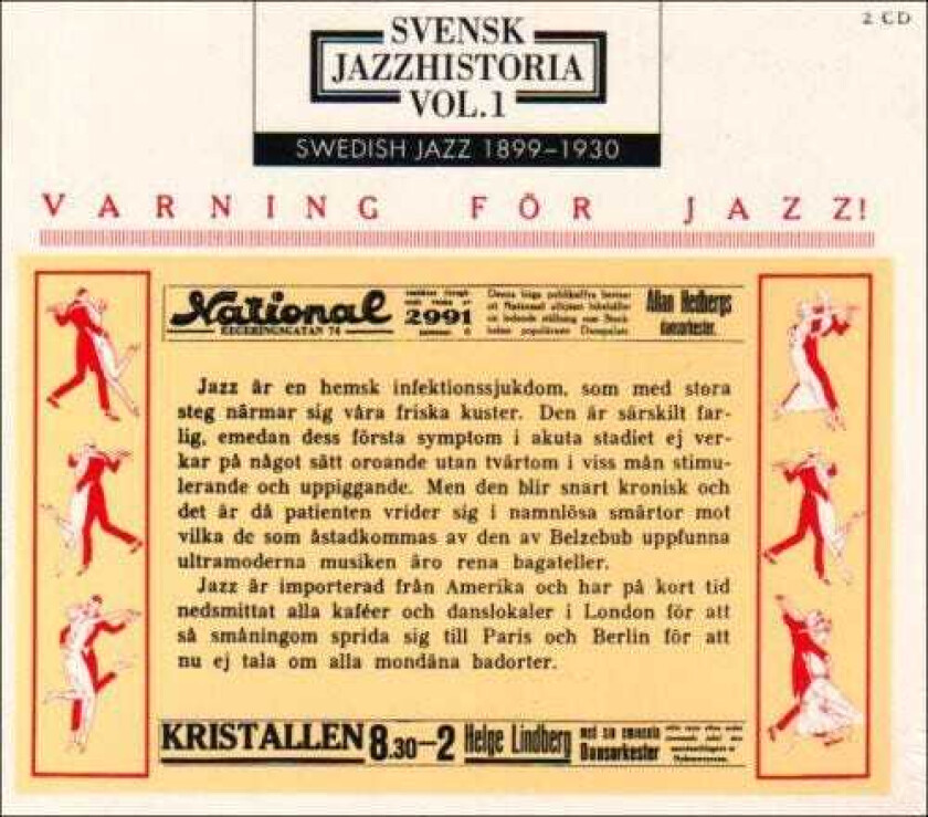 Diverse Artister Swedish Jazz History 1: Jazz Warning 18991930 CD