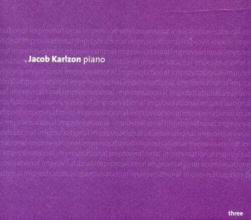 Jacob Karlzon Piano Improvisations Inspired By Ravel CD