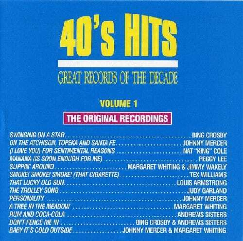 Diverse Artister 40's Pop Hits 1 CD