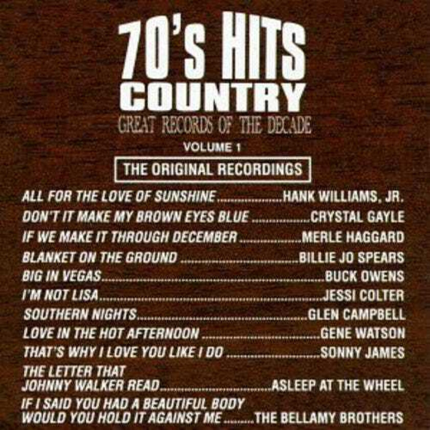 Diverse Artister 70's Country Hits 1 CD