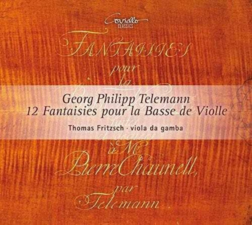 Thomas Fritzsch Telemann: 12 Fantaisies Pour La Basse De Violle CD