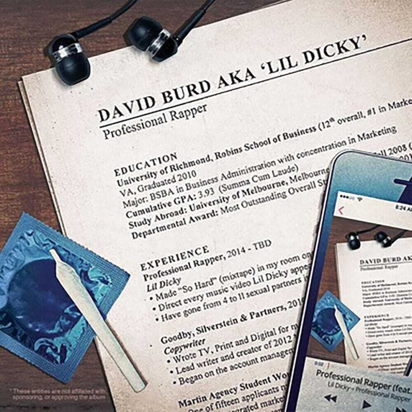 Lil Dicky Professional Rapper CD