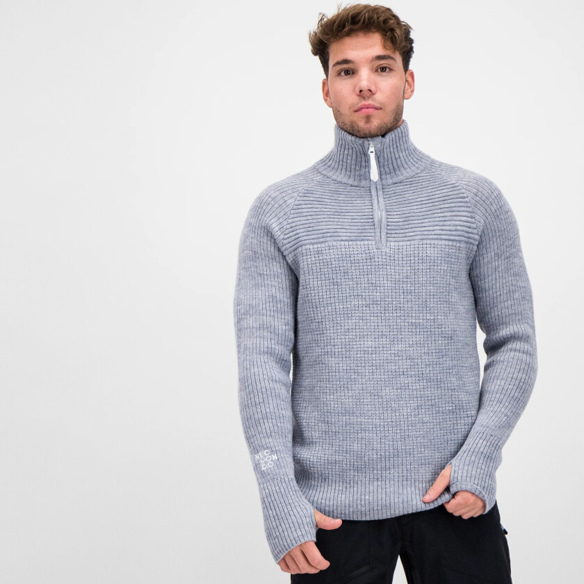 Narvik Sweater, ullgenser unisex Light Grey Melange