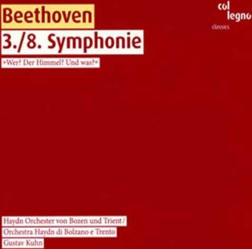 Gustav Kuhn Symphonies 3 & 8 CD