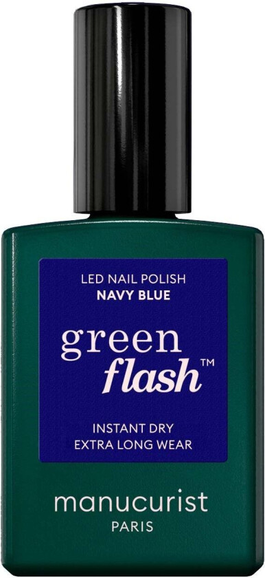 Green Flash Gel Polish Navy Blue