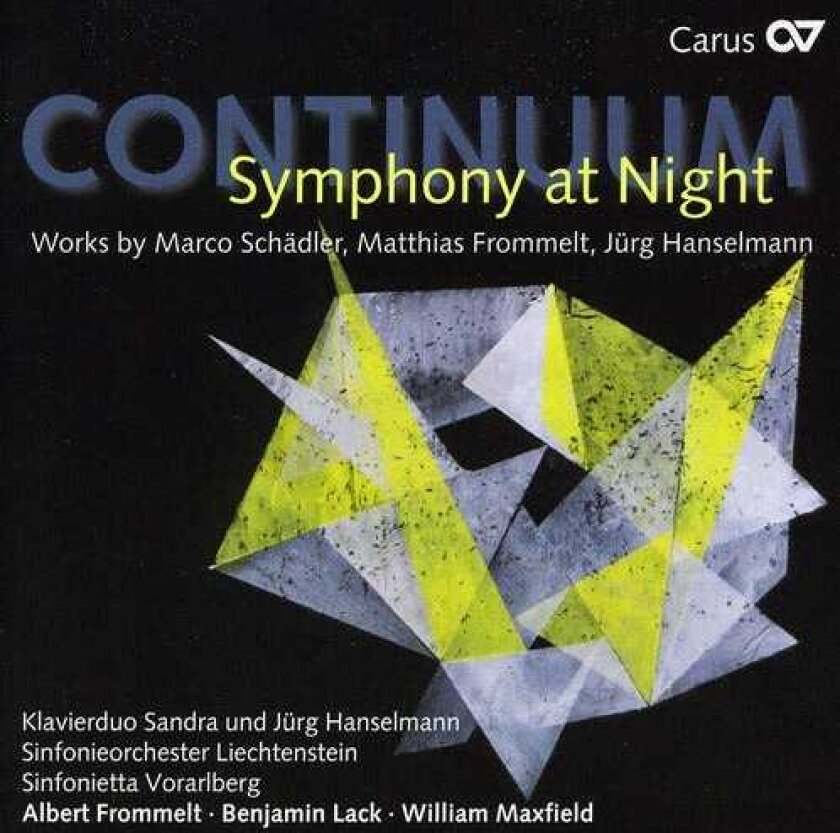 William Maxfield, Jurg Hanselmann, Marco Schädler, Matthias Frommelt Continuum: Symphony At Night CD