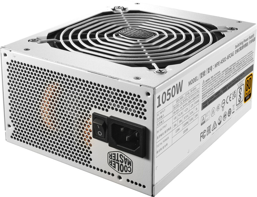 Cooler Master MWE Gold V2 ATX 3.1 1050W White strømforsyning