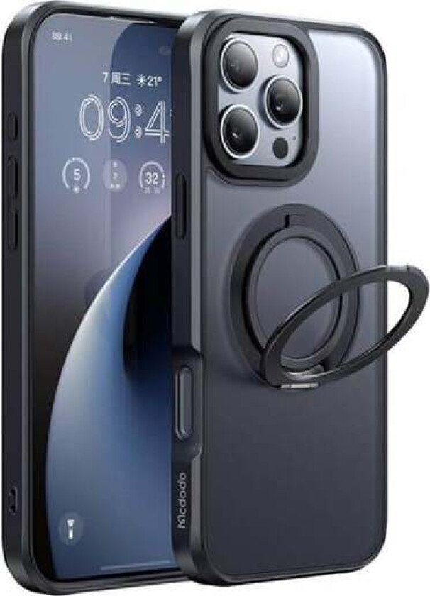 PC-4932 MagSafe case for iPhone 16 Pro with stand (black)