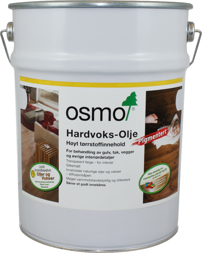 Hardvoksolje Pigmentert 3040 Hvit 10l