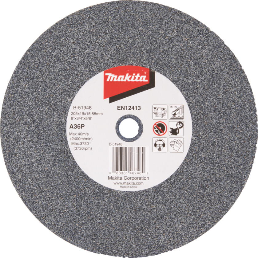 MAKITA SLIPESKIVE B-51948 205X19X15,88