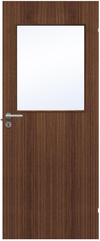 SWEDOOR DØRBL 9X20 G21 VALNØTT FINER GLASS