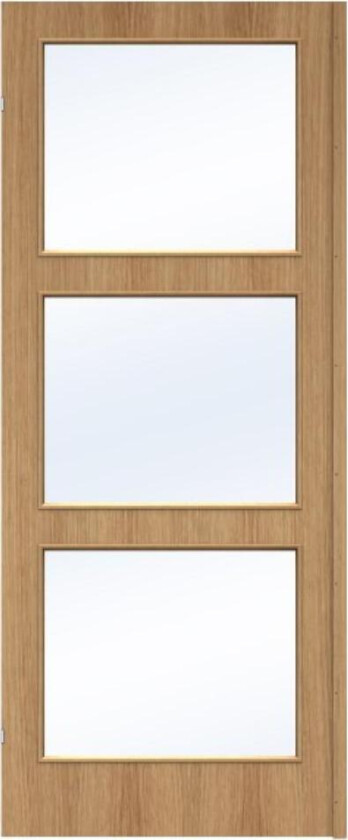 SWEDOOR DØRBL 8X20 GW3 EIK LAMELL GLASS