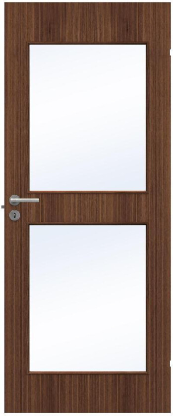SWEDOOR DØRBL 9X20 G03 VALNØTT FINER GLASS
