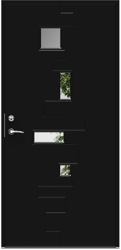 SWEDOOR DØRSETT YD PULSE 9X20V SVART