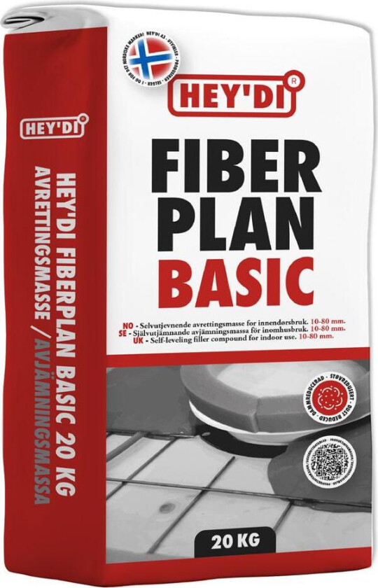 HEYDI FIBERPLAN BASIC 20KG AVRETTINGSMASSE