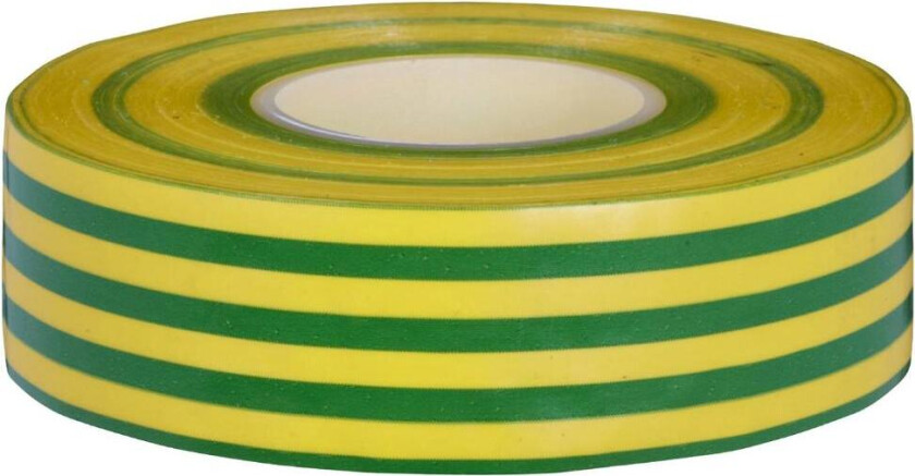 ELTAPE 19MM 20M GRUNDA GRØNN/GUL