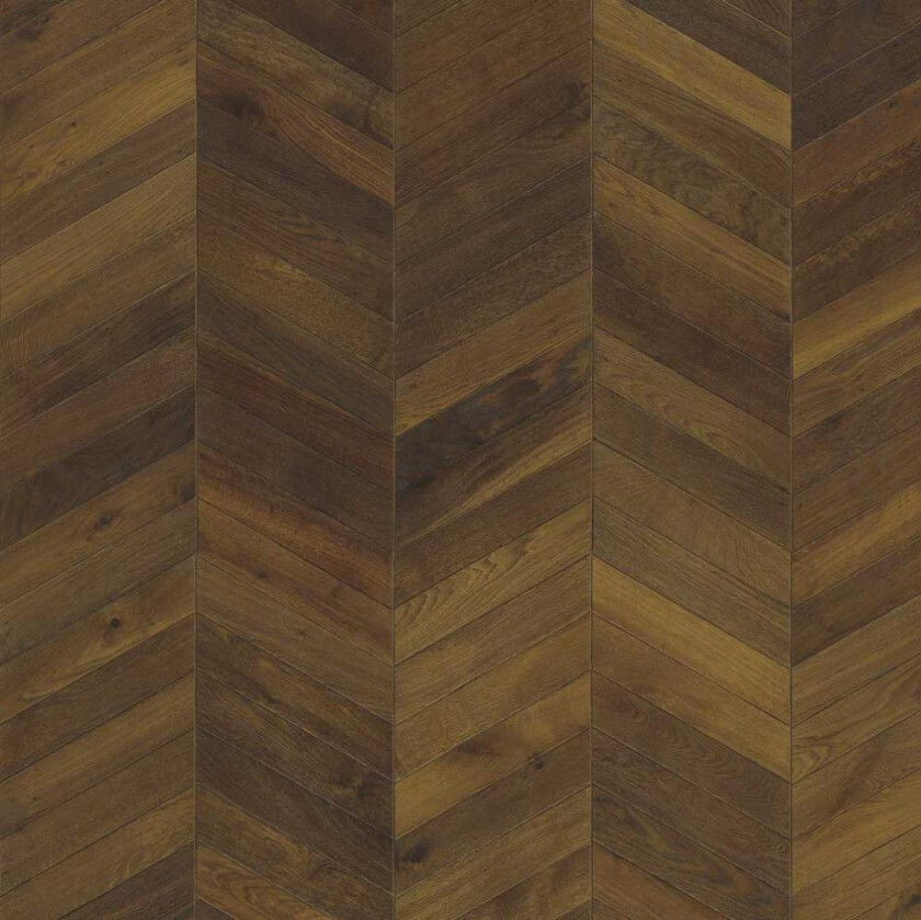 KAHRS PARKETT 15 EIK CHEVRON DARK BROWN